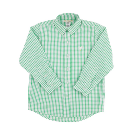 TBBC Dean's List Dress Shirt Kelly Windowpane