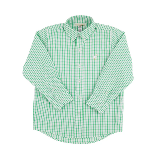 TBBC Dean's List Dress Shirt Kelly Windowpane