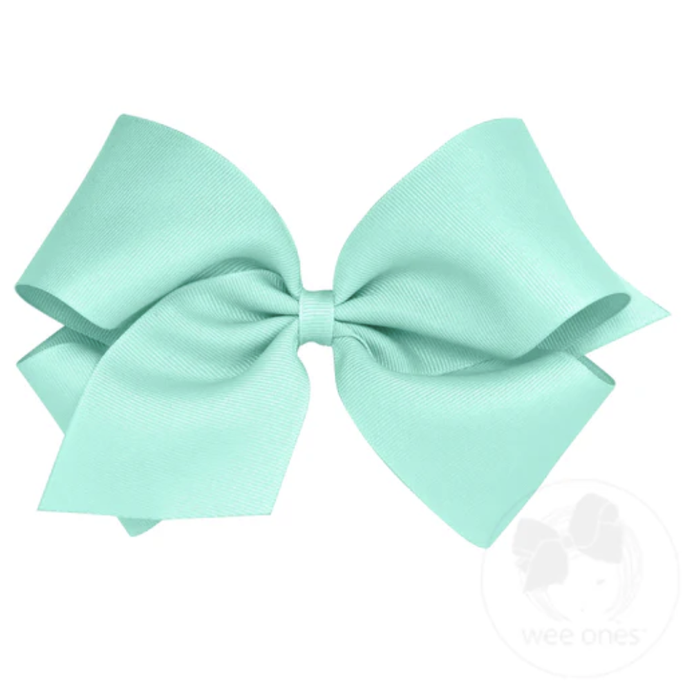 King Classic Grosgrain Hair Bow (Plain Wrap)- Wee Ones