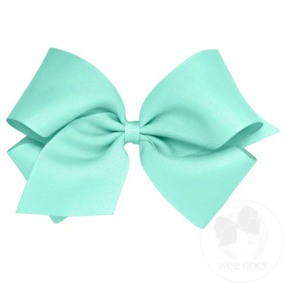 King Classic Grosgrain Hair Bow (Plain Wrap)- Wee Ones