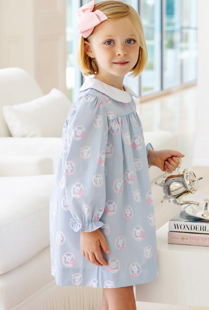 TBBC Long Sleeve Maerin Fitz Frock Dear Friends with Worth Avenue White