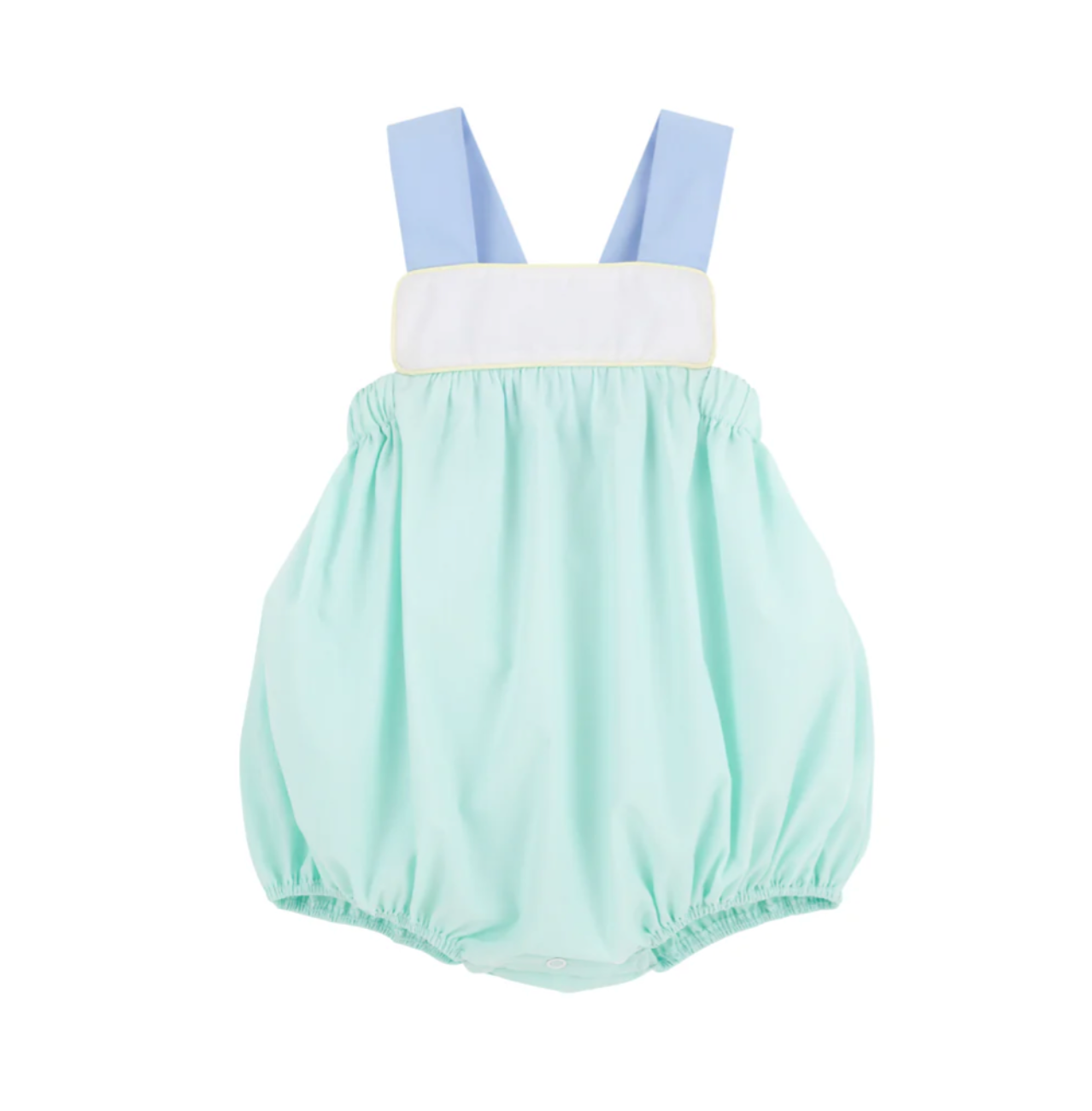 TBBC Samprey Sunsuit Sea Island Seafoam with White, Blue, Yellow