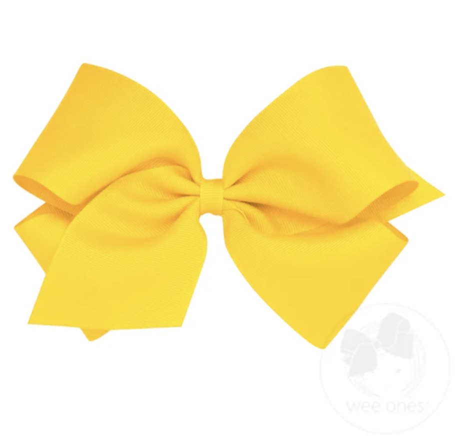 King Classic Grosgrain Hair Bow (Plain Wrap)- Wee Ones