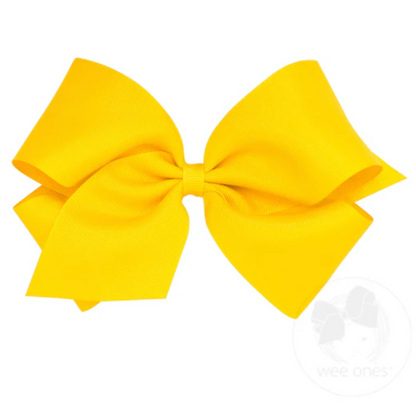 King Classic Grosgrain Hair Bow (Plain Wrap)- Wee Ones