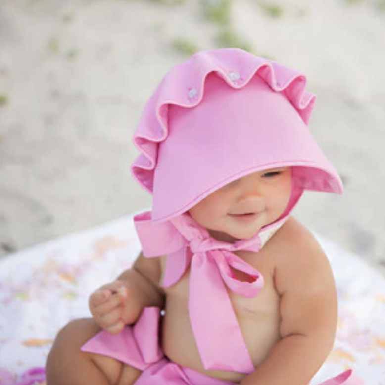 TBBC Beaufort Bonnet Hamptons Hot Pink Broadcloth