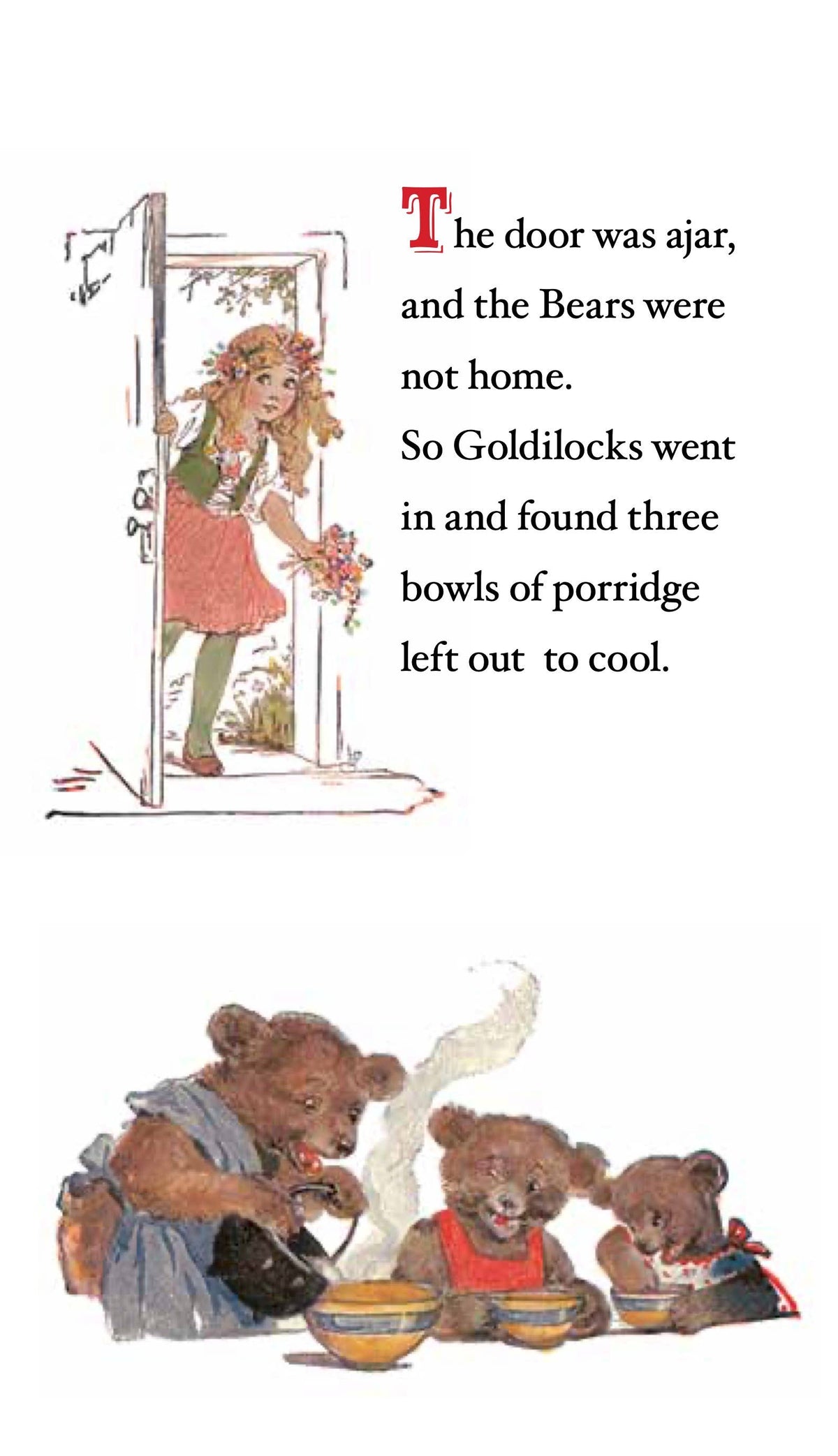 The Three Bears -Children's Die -cut Shape Book - Vintage