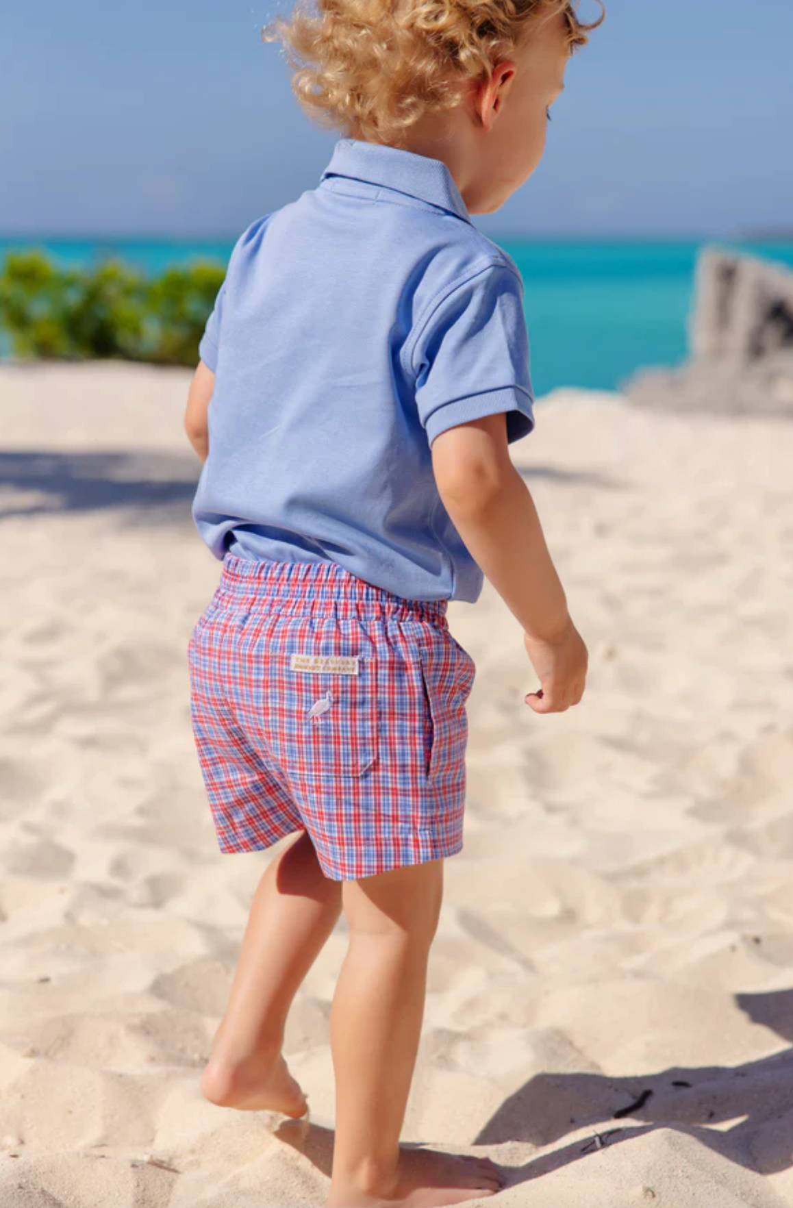 TBBC Sheffield Shorts Lawn Party Plaid / White Stork