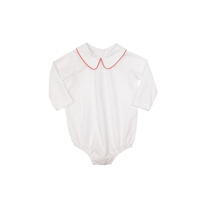 TBBC Peter Pan Shirt Woven LS White/Red