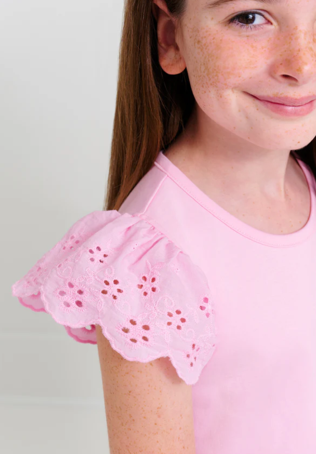 TBBC Ellens Eyelet Top Pier Party Pink