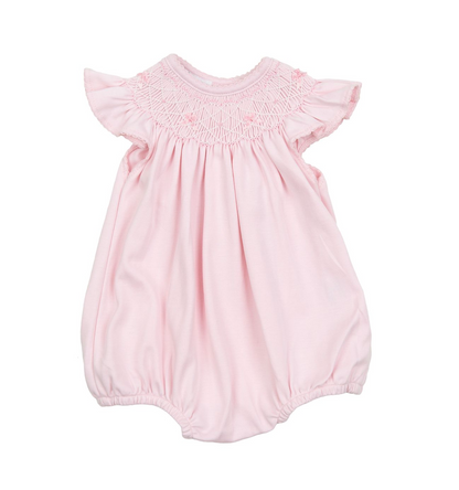 MB Ameila's Classics Pink Solid Bishop Flutters Bubble