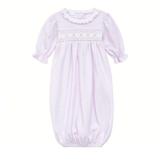 MB Julia Smocked Gown Pink