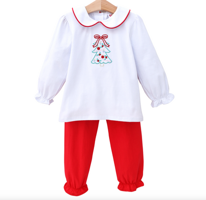 JB O Christmas Tree Bloomer Pants Set
