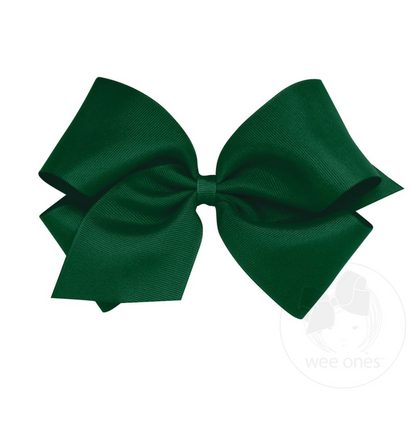 King Classic Grosgrain Hair Bow (Plain Wrap)- Wee Ones