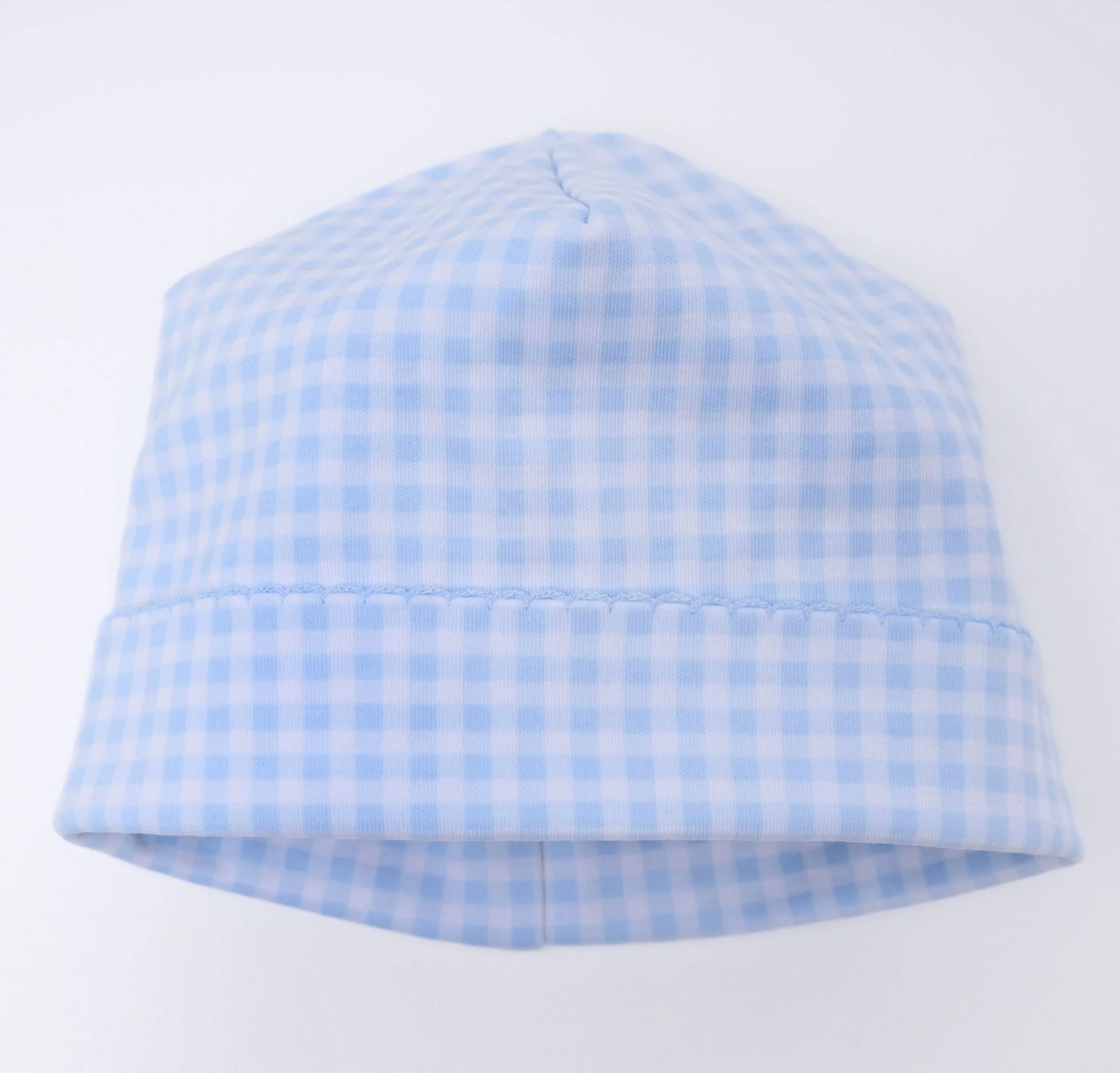MB Mini Checks Hat (Pink Bow or Blue)