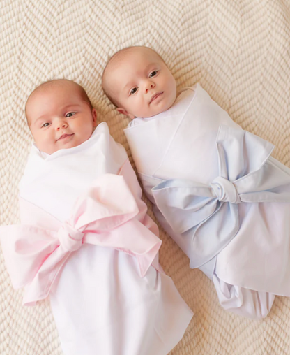 TBBC Bow Swaddle - Pink or Blue