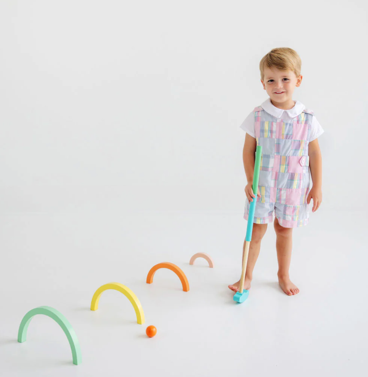 TBBC Peter Pan Onesie/Shirt White Woven Short Sleeve