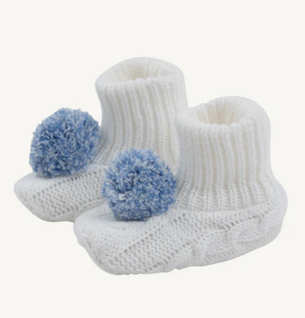 TBBC Bryer Booties Worth Ave White (pink, blue, or pearl)