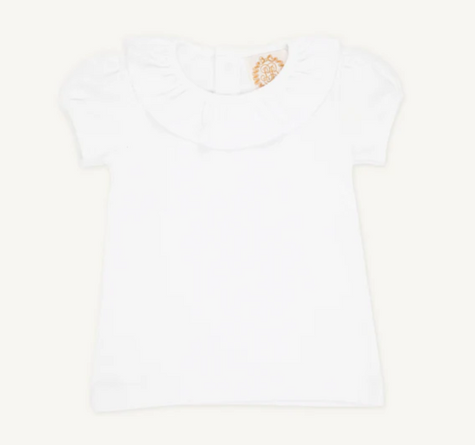 TBBC Ramona Ruffle Collar Shirt/Onesie WA White