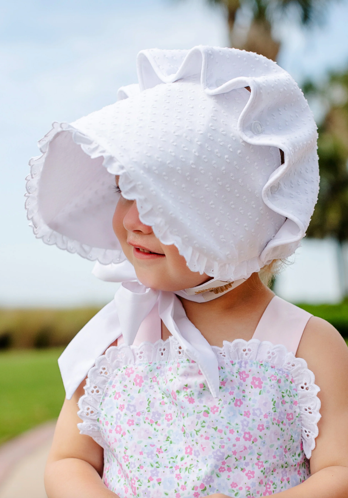 TBBC Bellefaire Bonnet Dallas Dot Worth Ave White