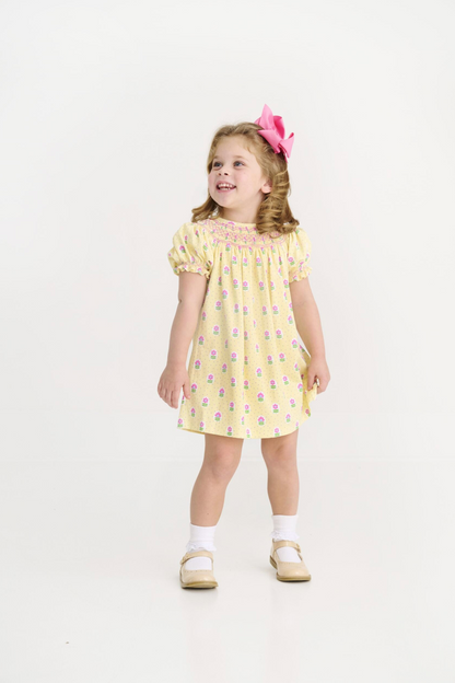 TBBC Fairway Floral Sandy Smocked Dress
