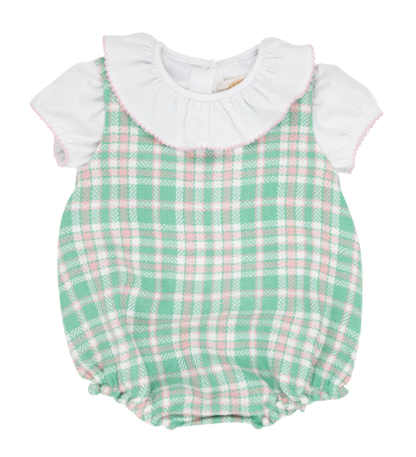 TBBC Brooksy Bubble Set Acrylic Putney Plaid with White shirt