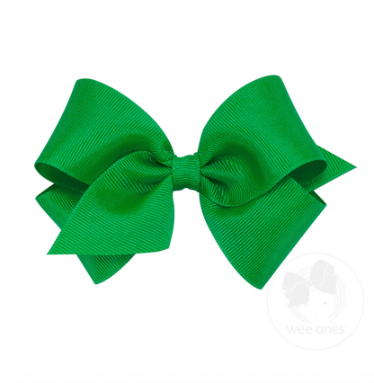 Small Classic Grosgrain Hair Bow (Plain Wrap)  Wee Ones