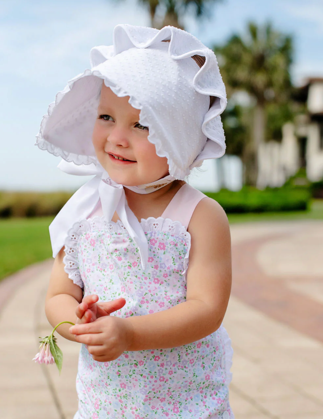 TBBC Bellefaire Bonnet Dallas Dot Worth Ave White