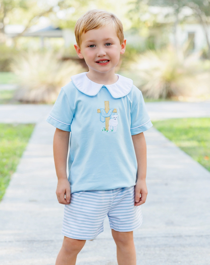 JB He Is Risen Collared Short Set