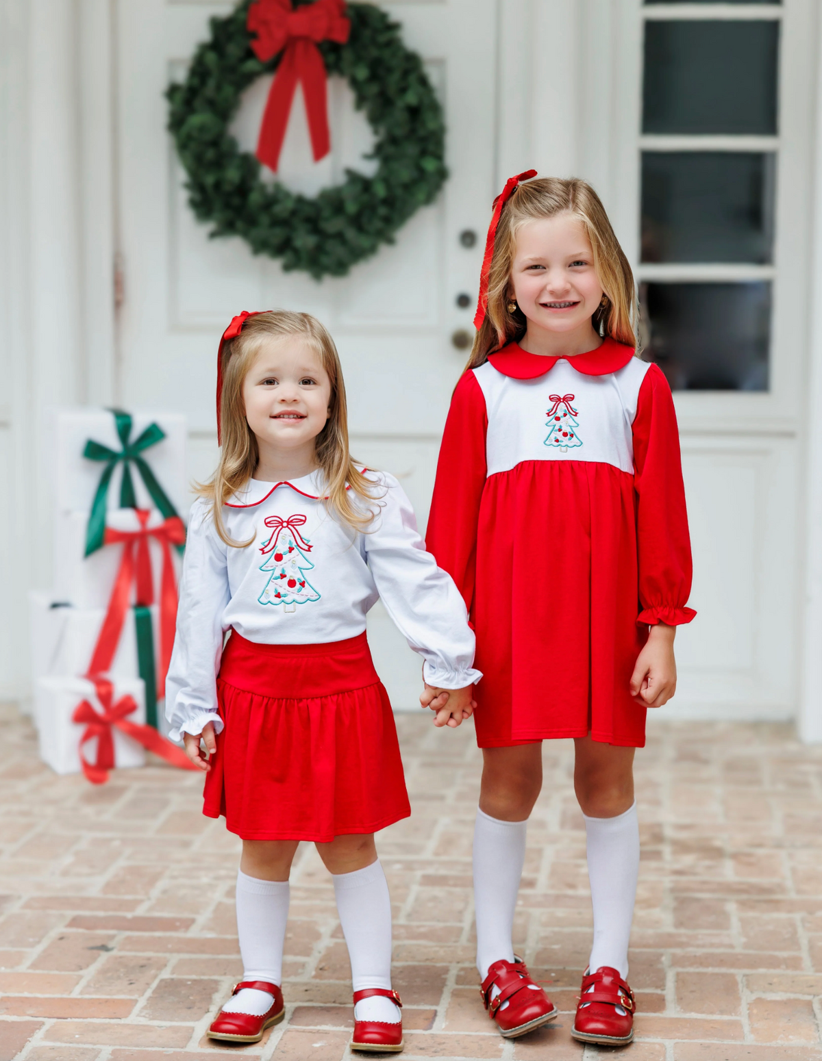 JB O Christmas Tree Skort Set