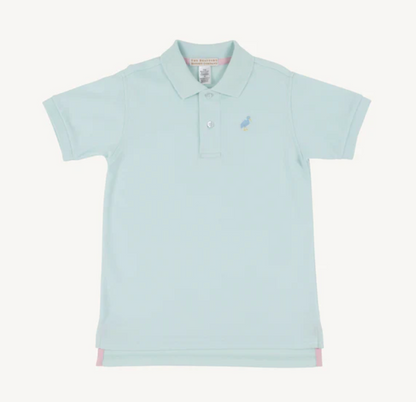TBBC Sea Island Seafoam Prim & Proper Polo SS