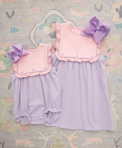 JB Amelia Bubble - Pink & Lavender Stripe