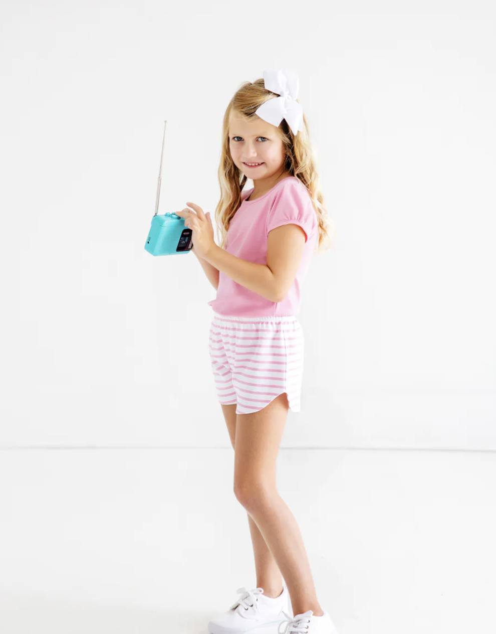 TBBC Cheryl Shorts Hamptons Hot Pink Stripe