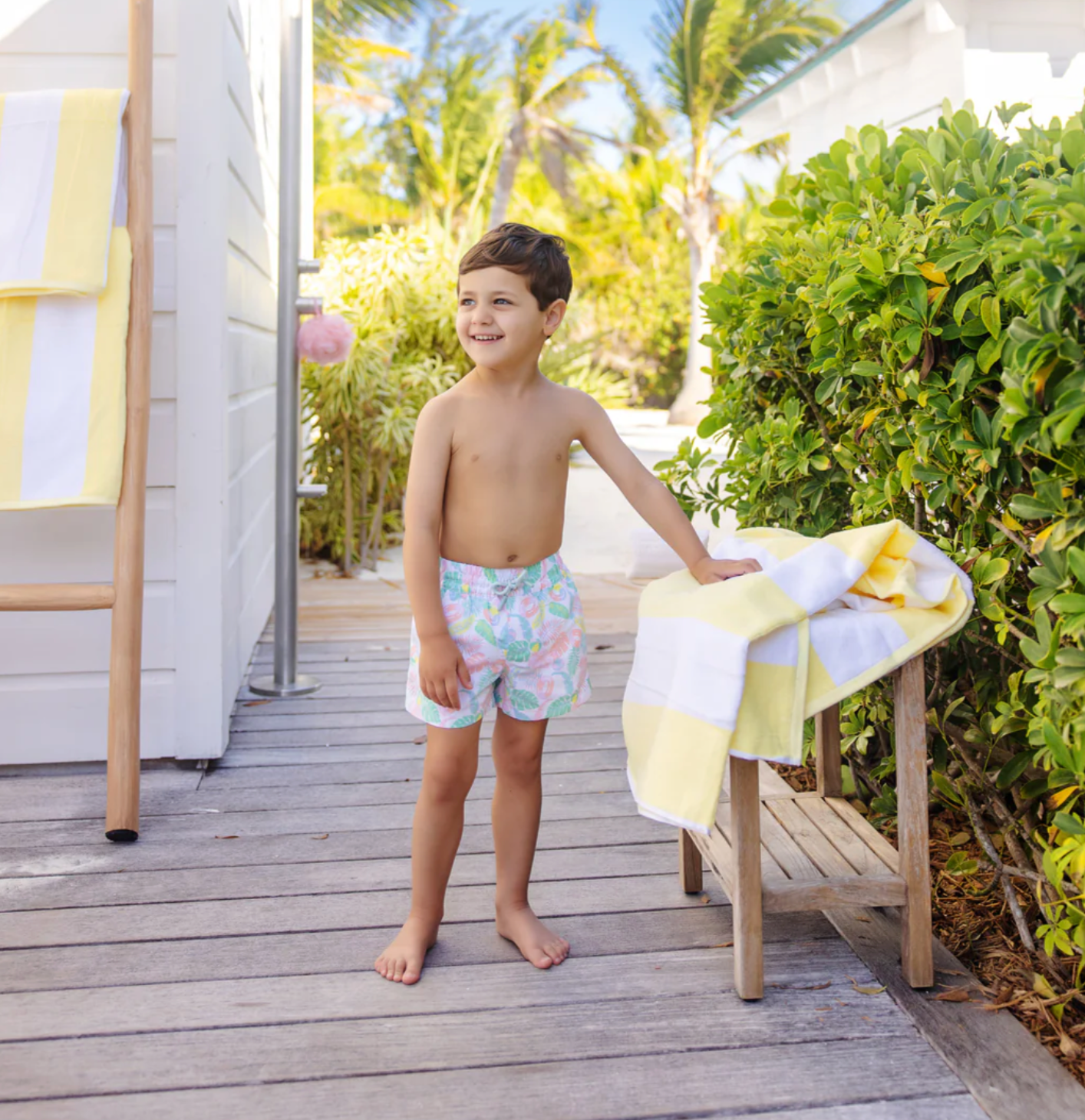TBBC Tortola Swim Trunks - Happy in Harbour Island