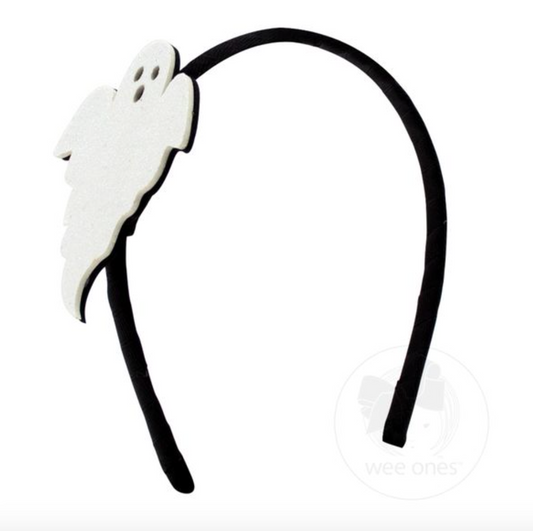Extra Large Glitter Foam Halloween-themed Ghost Headband- Wee Ones