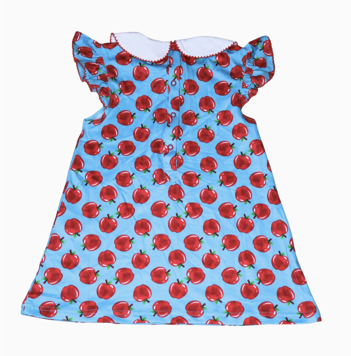MSSC Charlotte Collared Red/Turquoise Dress A: is for Apple