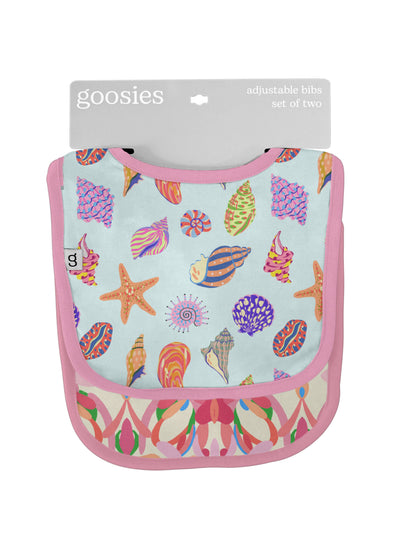 Goosies Beach Seashells Bib Set