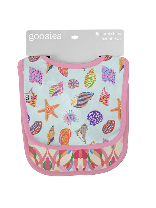 Goosies Beach Seashells Bib Set