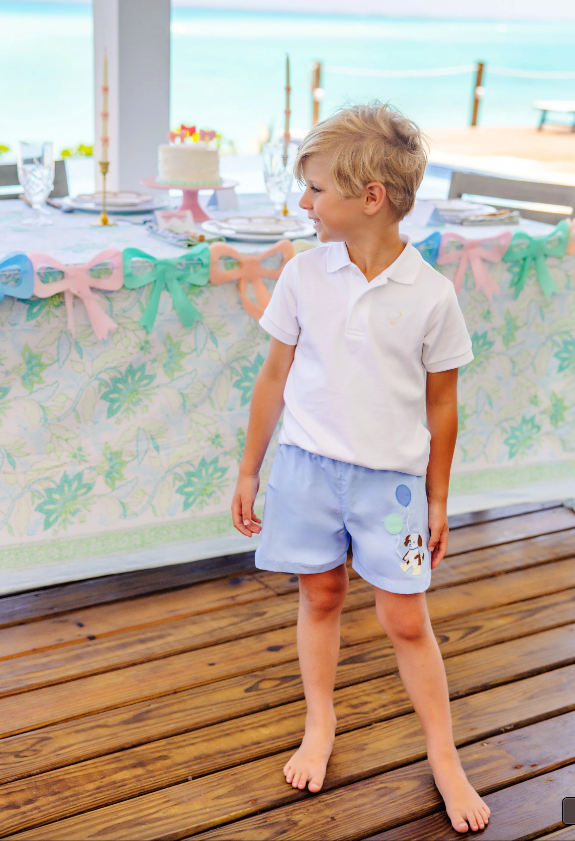 TBBC Shelton Shorts Beale St. Blue Dog Applique