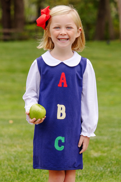 TBBC Annie Apron Dress- ABC Nantucket Navy/ Richmond Red