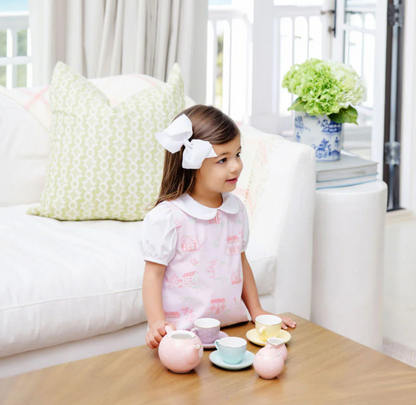 TBBC Maudes Peter Pan Collar Onesie/Shirt White - Broadcloth Short Sleeve