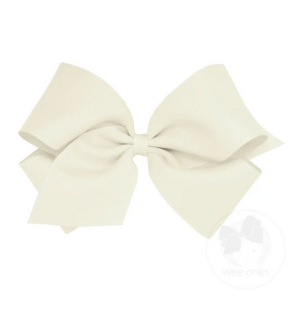 King Classic Grosgrain Hair Bow (Plain Wrap)- Wee Ones