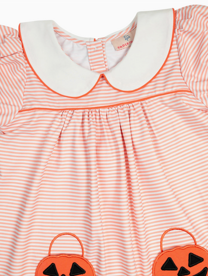 Smockingbird Jackolantern Pocket Striped Knit Dress
