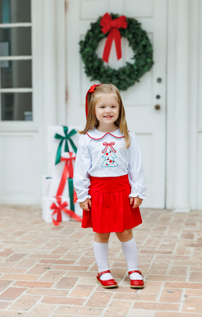 JB O Christmas Tree Skort Set
