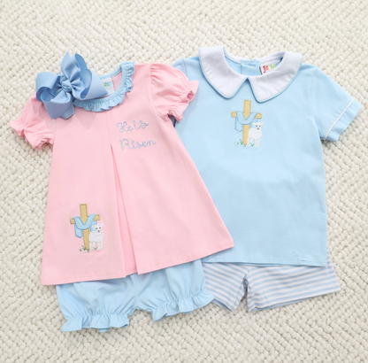 JB He is Risen Pleated Bloomer Set