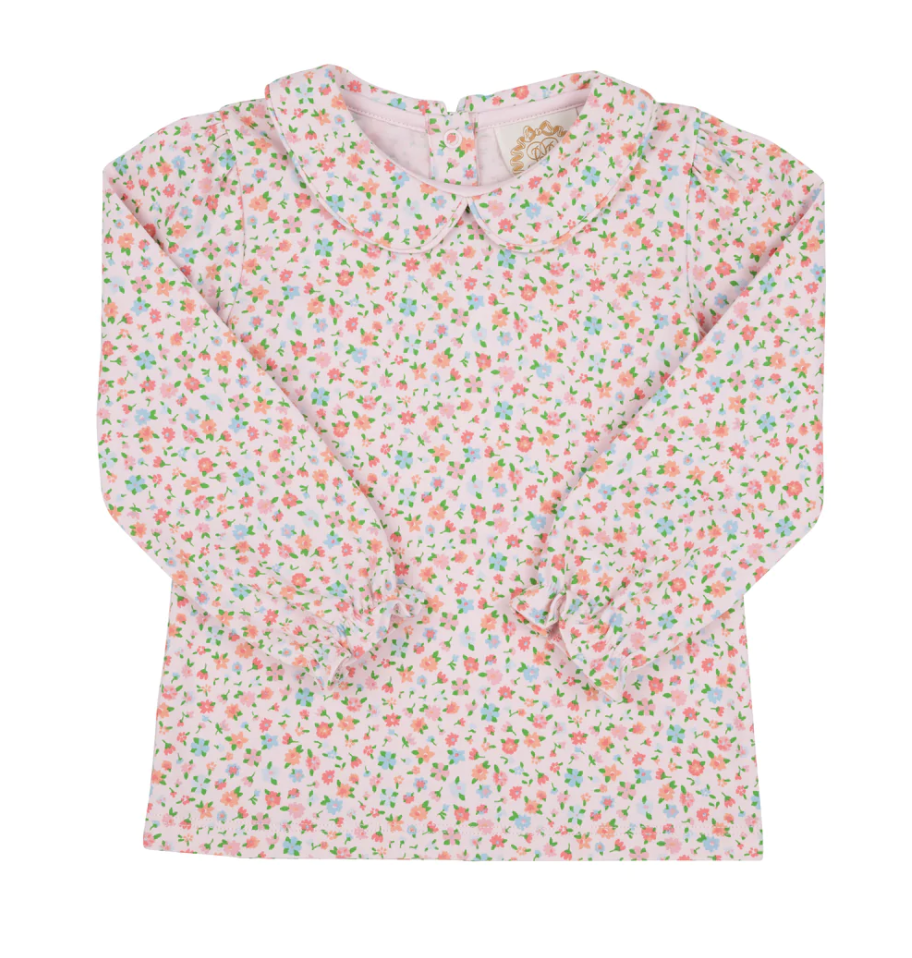 TBBC LS Maude's Peter Pan Collar Shirt Fall Fest Floral