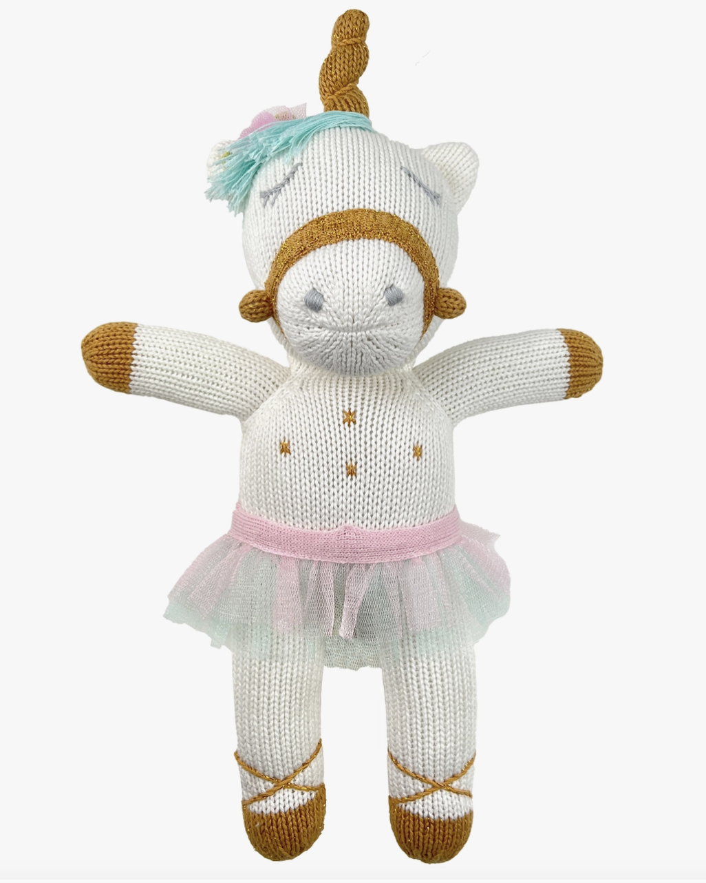 Rainbow Pop the Unicorn Knit Doll