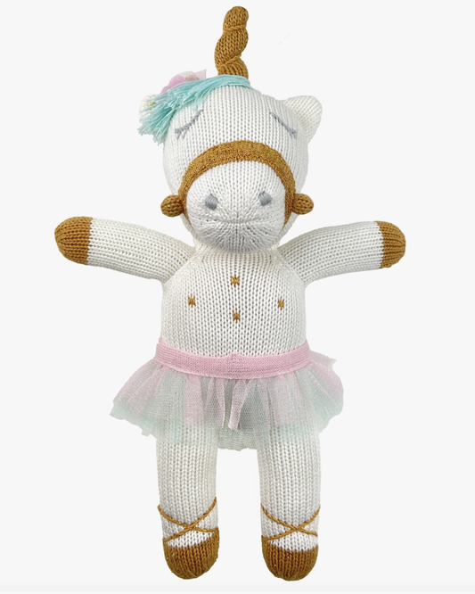 Rainbow Pop the Unicorn Knit Doll