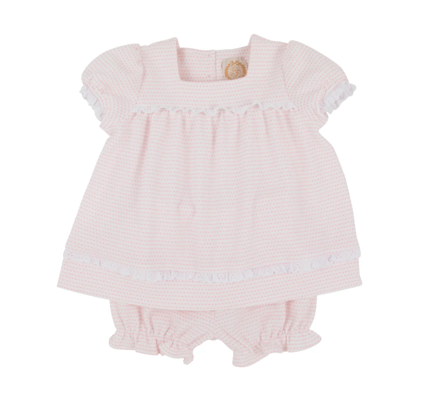 TBBC Flossy Frock Set Darien Dot (Textured Knit)
