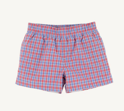 TBBC Sheffield Shorts Lawn Party Plaid / White Stork