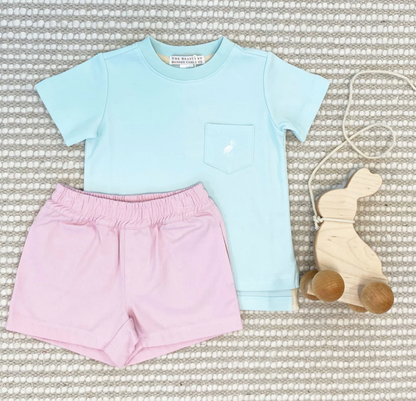 TBBC Sheffield Shorts Palm Beach Pink with Mandeville Mint
